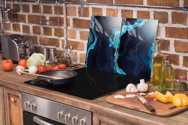 GLASSKYDDSPLATTA FÖR KÖK 2x35x52 MARMOR