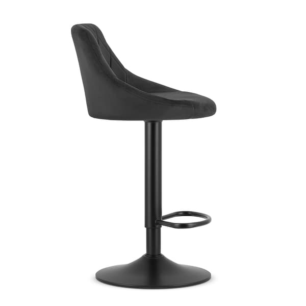 KAST skammel - sort fløjl / sort base
