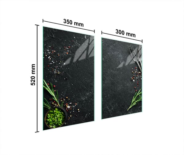 GLASSKYDDSPLÅT FÖR KÖK 65x52 KÖK