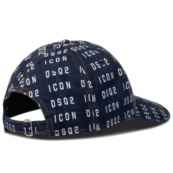 DSQUARED2 ICON-märkeskeps DENIMBLÅ