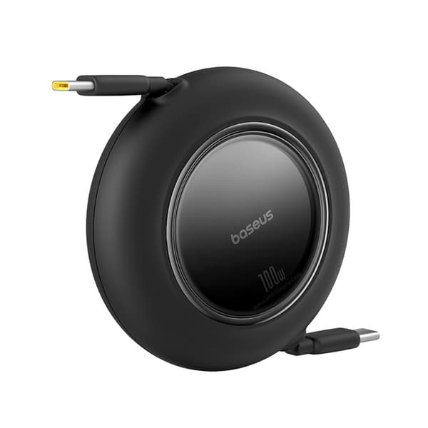 Udtrækkeligt USB-C-kabel 100W 2m - Sort