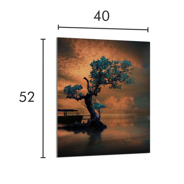 GLAS SKÆREBRÆT 40x52 Træ