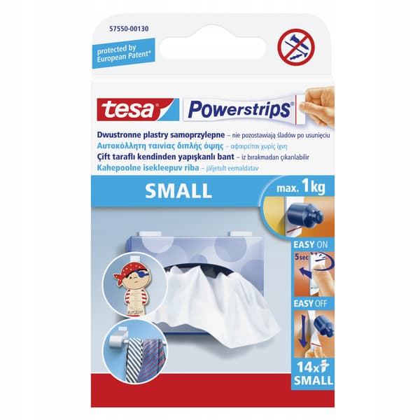 tesa POWERSTRIPS 14 st små 1 kg