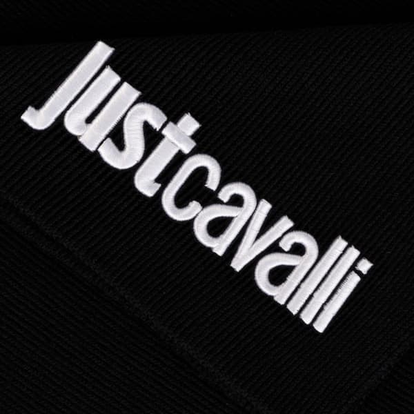 JUST CAVALLI herretørklæde SORT/HVID