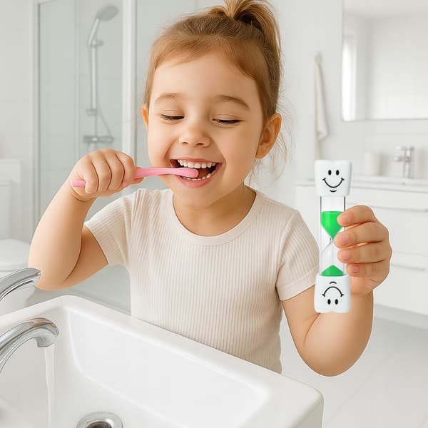 PRECISE TOOTH Timglastimer för tandborstning för barn GRÖN