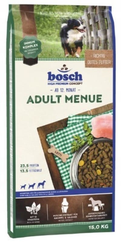 Bosch Adult Menue tørfoder til hunde 15 kg med 12 urter