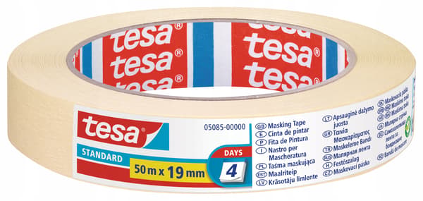 Tesa standard maskeringstejp 50m x 19mm