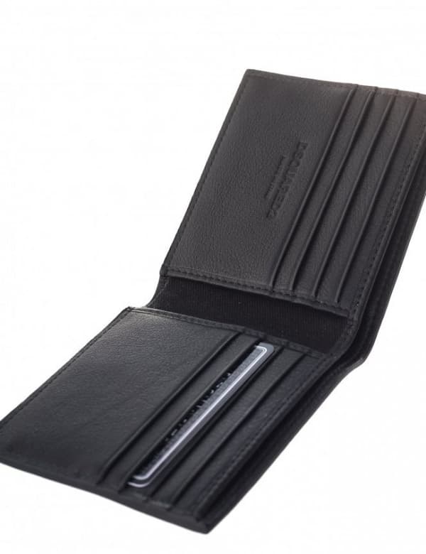 DSQUARED2 Miesten Nahkalompakko D2 NERO