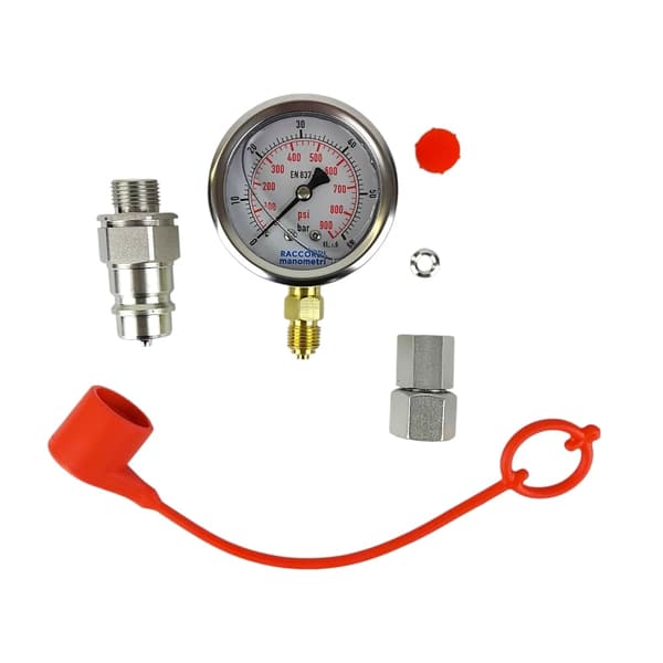 Mätsats, manometer 0-60 bar, snabbkoppling