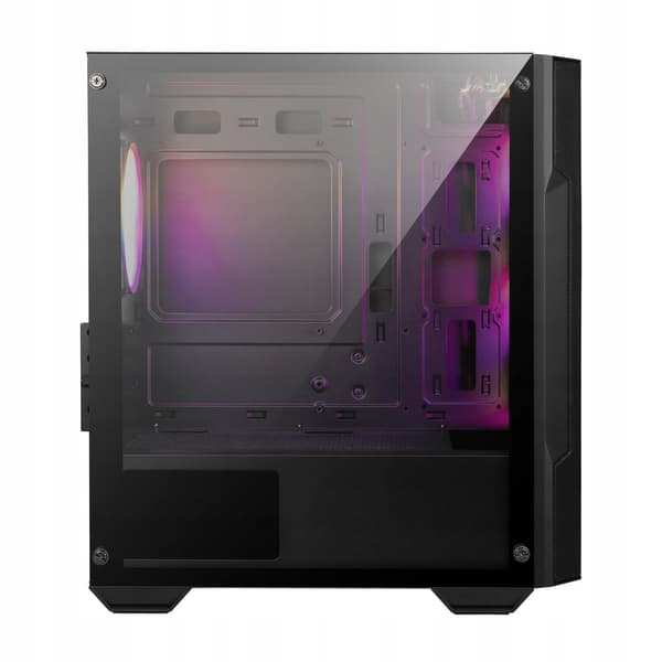 MSI MAG Forge M100A mATX MIDI -kotelo ikkunalla, ei virtalähdettä