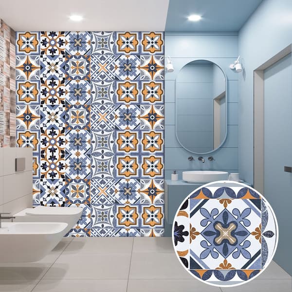 Selvklæbende PVC-patchwork-paneler, sæt med 10 tapet 20x20 cm ZM-06-032