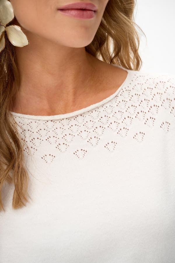 Zarix Damebluse Ecru 40/42