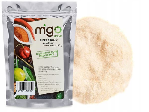 Malen vitpeppar (100g) - MIGOgroup