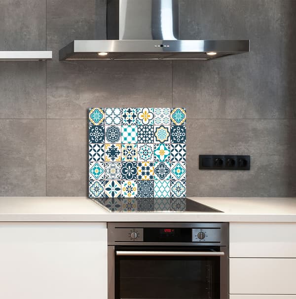 GLASPANEL TIL KØKKEN 65x60 Mosaik