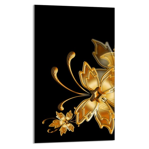 SKÄRBRÄDA I GLAS 30x52 Guld