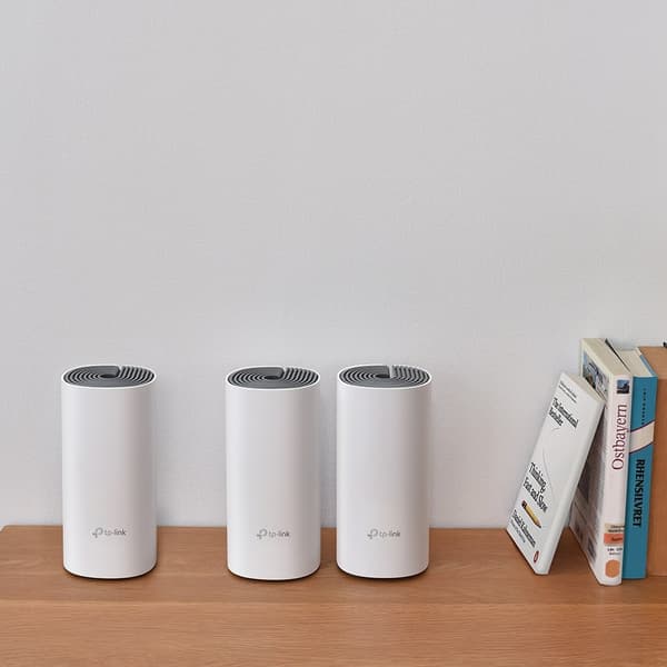 TP-LINK Deco E4 mesh-system, 3-pak, rækkevidde op til 260 m², hvid