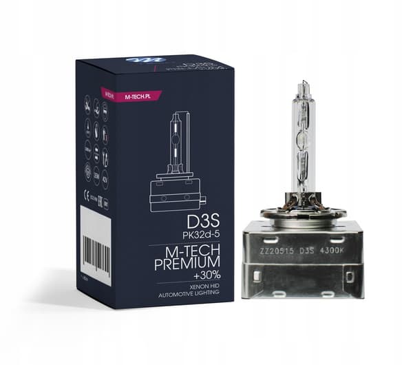 D3S XENON PREMIUM PLUS 30% PÆRE M-TECH 4300K ECE-GODKENDELSE