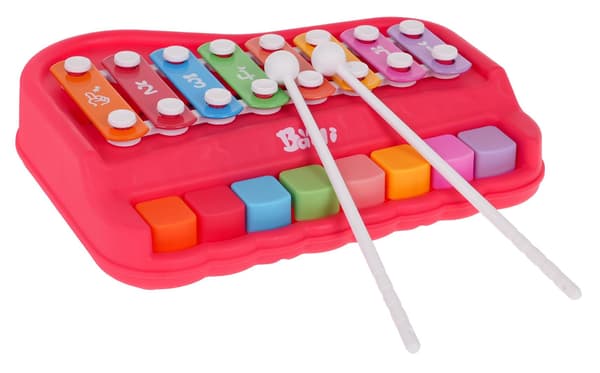 Röd cymbalpiano