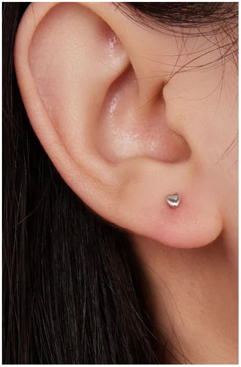 Pendientes de plata Pendientes de corazón Pendientes de plata 925