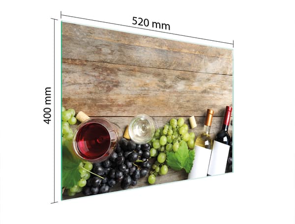 GLASSKÆREBRÆT 52x40 TRÆ