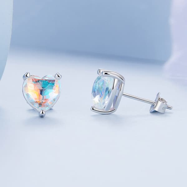 Pendientes de Plata Pendientes de Corazón Plata 950