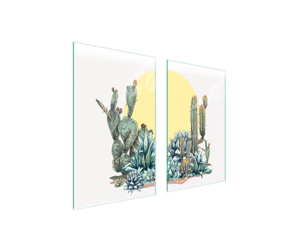 LASINEN SUOJALEVY LIEDELLE 75x52 CACTUS