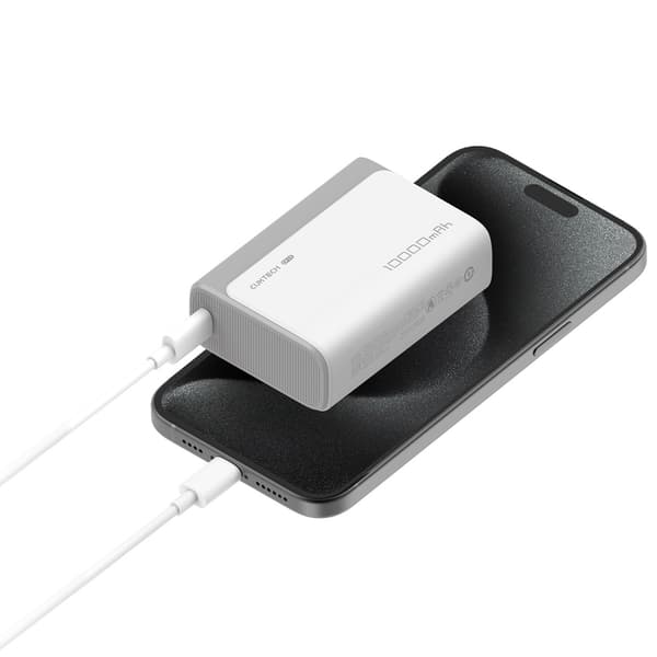 Varavirtalähde 10000mAh USB-A USB-C 30W - harmaa