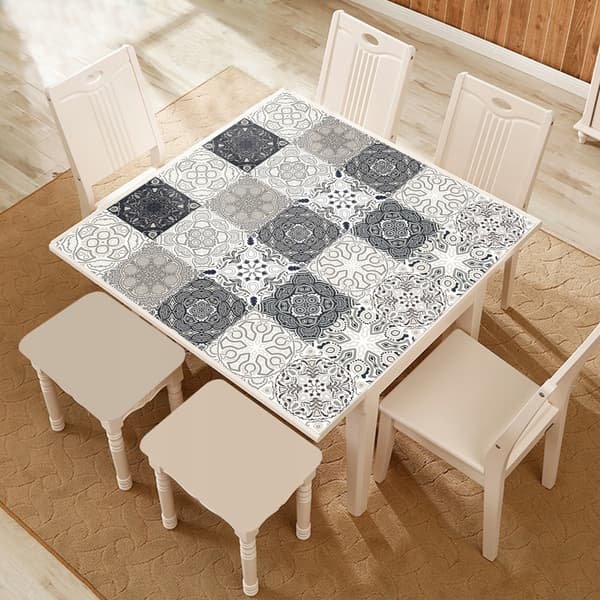 Självhäftande patchwork PVC-panelkakel, set med 10 delar, 20x20 cm