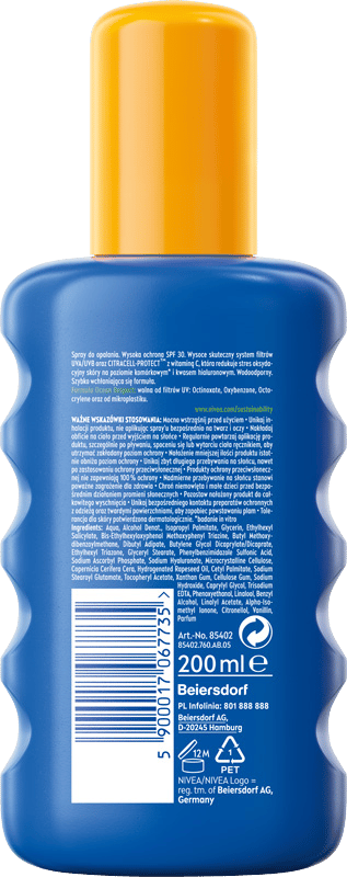 Nivea SUN Protect & Moisture solskyddsspray SPF30 200 ml
