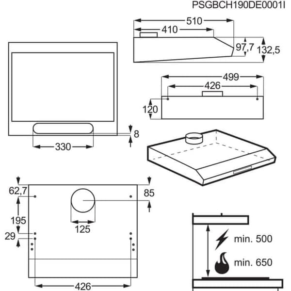 ELECTROLUX LFU 215 X emhætte