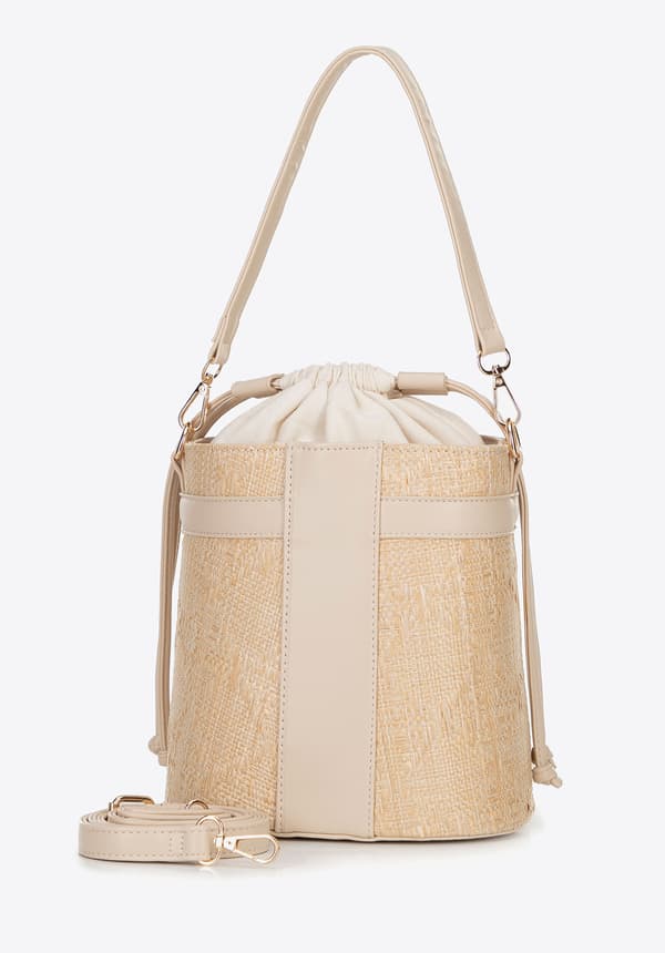 Wittchen Damväska med vävd textur, Beige, Polypropylen