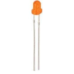 ORANGE LED-DIODER 3 mm/DIFFUSERET BLINK - 2 STK.