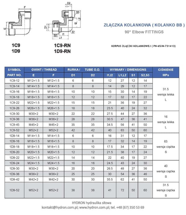 BAB T-stykke M16x1.5 10L