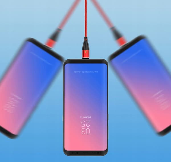 MAGNETISK USB-C 3A HURTIGOPLADNINGSKABEL 3.0 MED DATAOVERFØRSEL