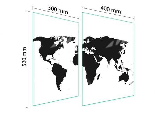 GLASBESKYTTELSESPLADE TIL KOMFUR 70x52 MAP