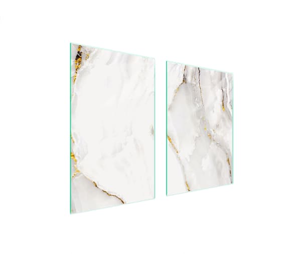 GLASBESKYTTELSESPLADE TIL KØKKEN 65x52 MARMOR