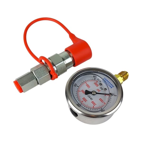 Mätsats, manometer 0-400 bar, snabbkoppling