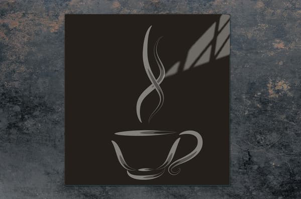 GLASSKYDDSPLÅT FÖR SPIS 50x52 KAFFE