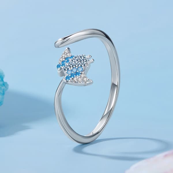 Silverring Justerbar Stingrockering 925 Silver Trusky