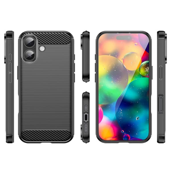 iPhone 17 Carbon-skal – Svart