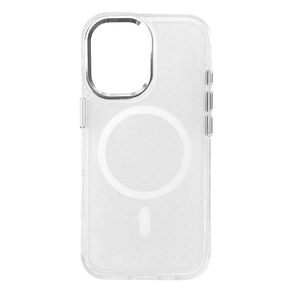 iPhone 17 Pro Max MagSafe Glitterskal - Halvtransparent