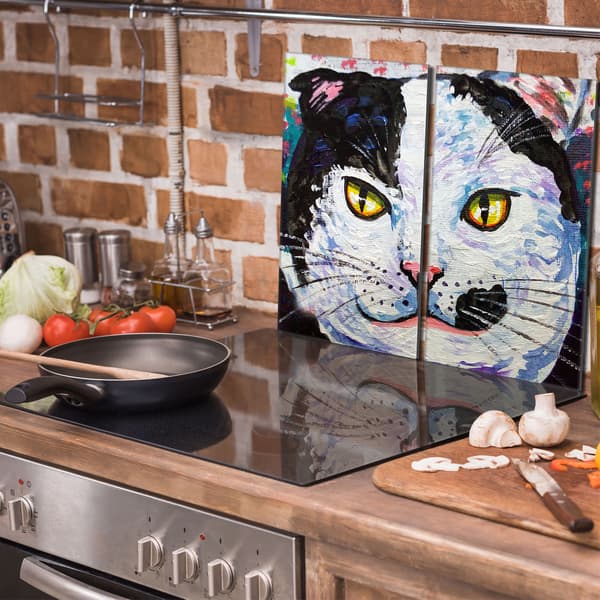 Lasinen suojalevy liedelle 2x30x52 Cat
