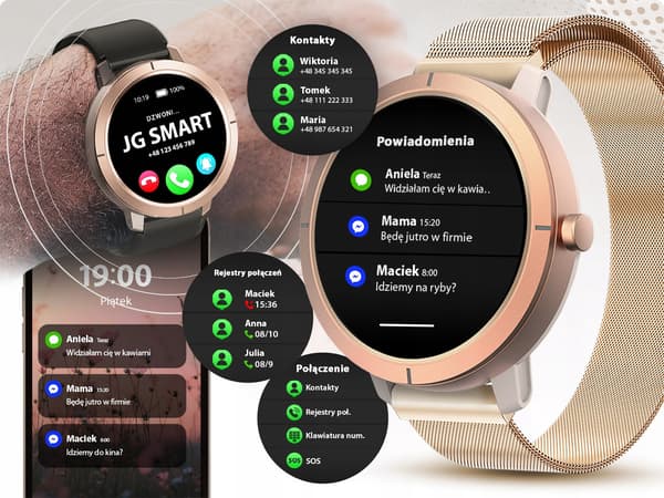 SMARTKLOCKA DM76 - GULD