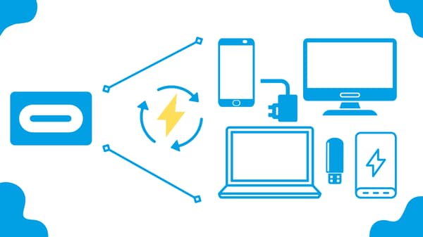 Nylon opladningskabel USB-C/USB-C til Samsung