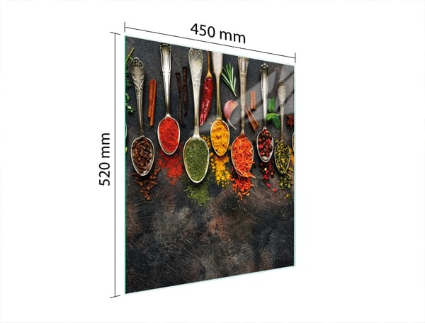 SKÄRBRÄDA I GLAS 45x52 KRYDDOR