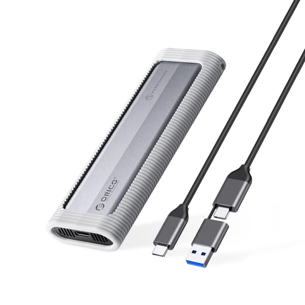 AXM2F-V1 M.2 NGFF USB-C 5Gb/s diskkasse - grå
