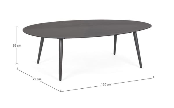 Rossano sofabord 120x75 YK13 - sort