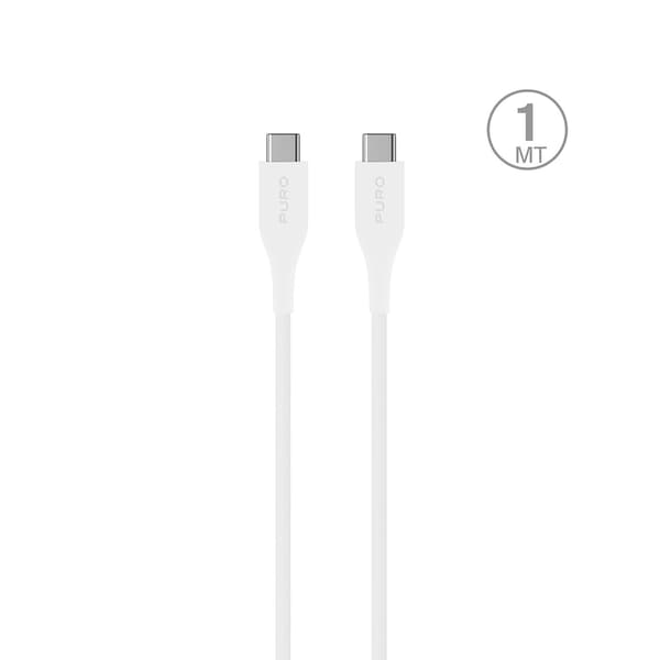 USB-C strømforsyningskabel 2m - Hvid