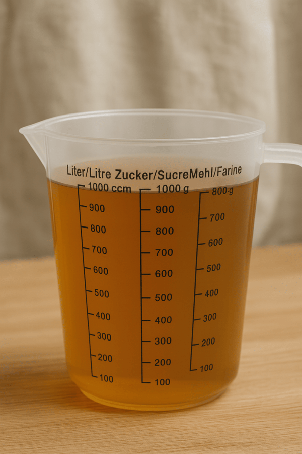 1000 ml nestettä mittaava kannu