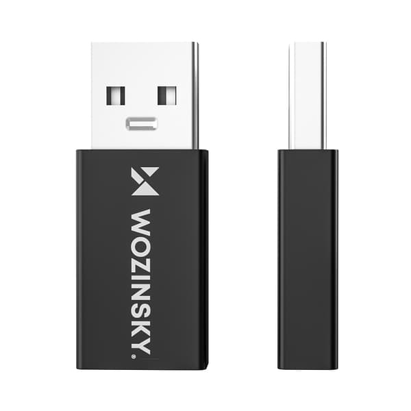 USB-A - USB-C OTG-adapter - svart